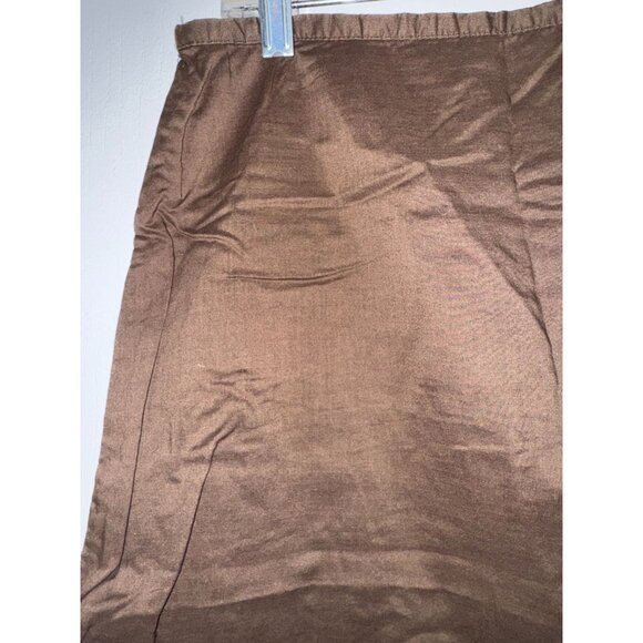 Brown Ruffled Hem A-Line Skirt By Old Navy 100% Cotton Size 8 Lightweight & Comf - Picture 4 of 7